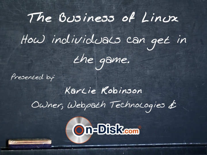 the business of linux how individuals can get in