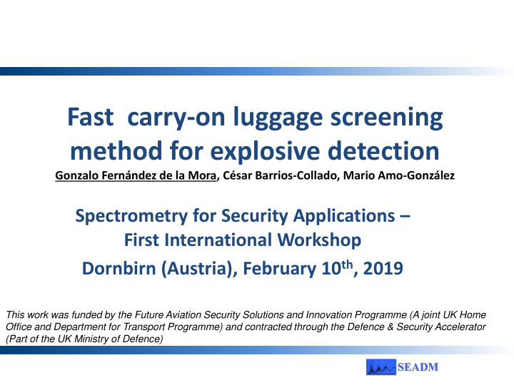 fast carry on luggage screening