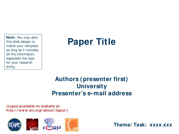 paper title