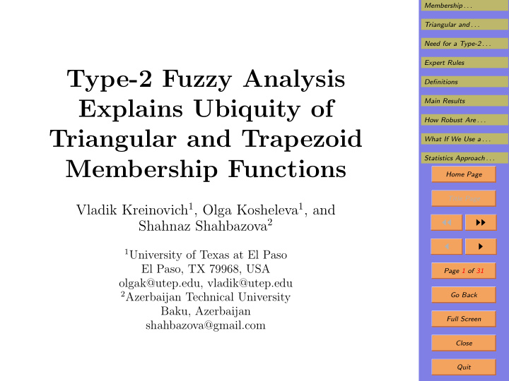 type 2 fuzzy analysis