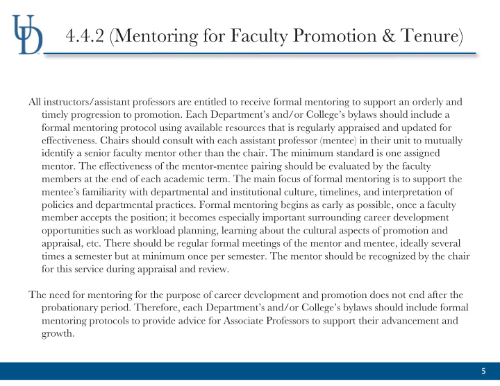 4 4 2 mentoring for faculty promotion tenure