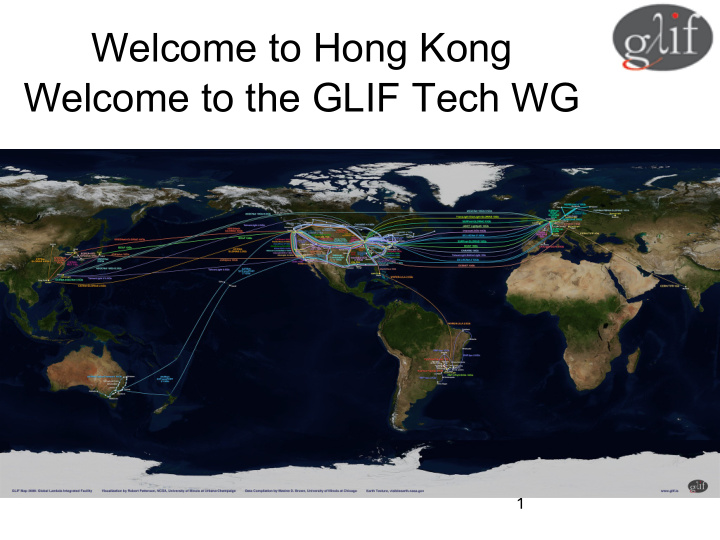 welcome to hong kong welcome to the glif tech wg