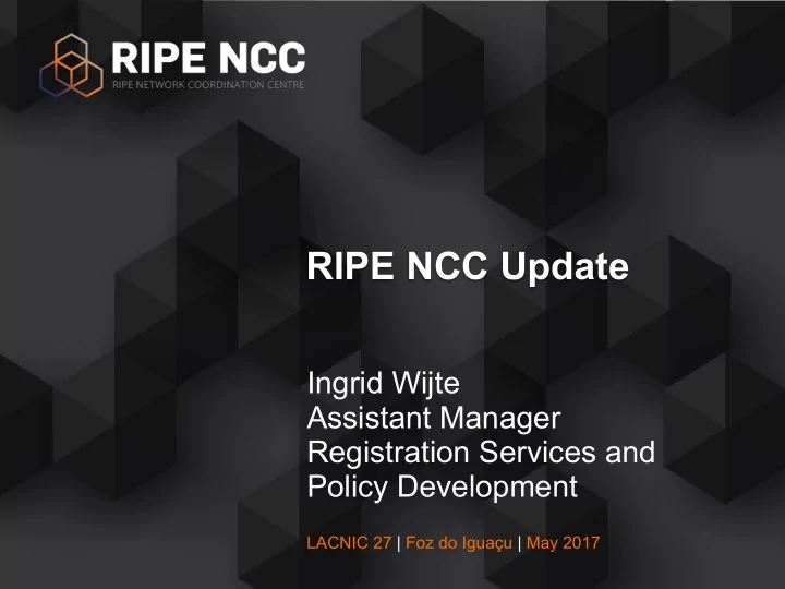 ripe ncc update