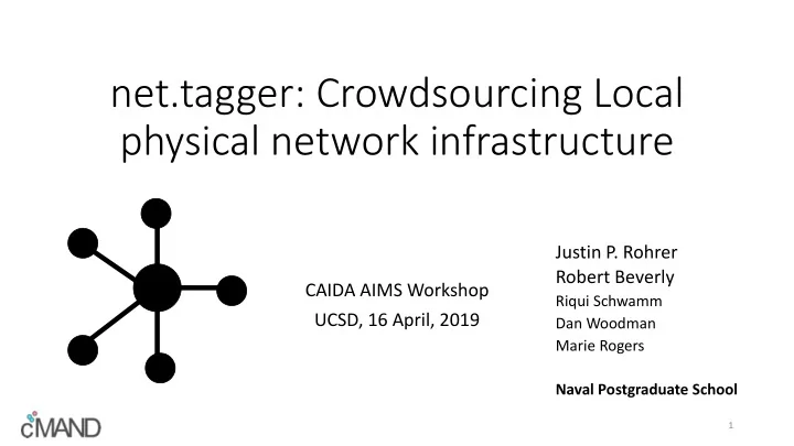 net tagger crowdsourcing local physical network
