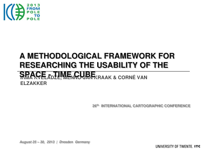 a methodological framework for a methodological framework