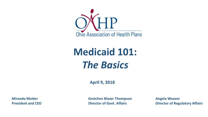 medicaid 101