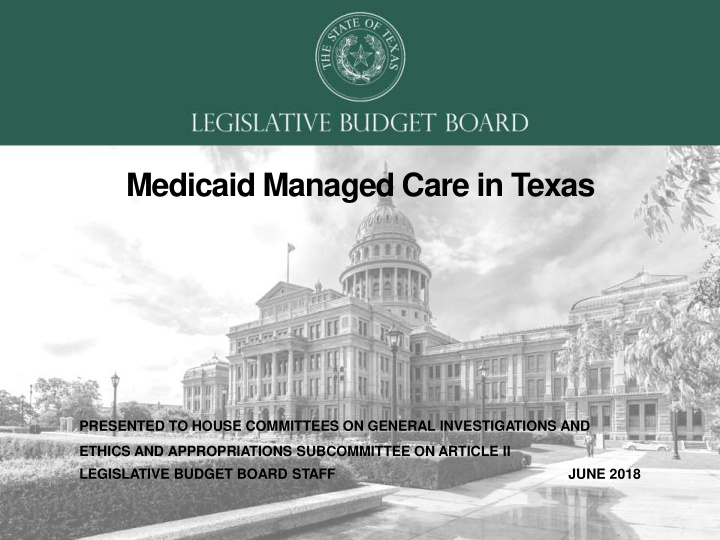 medicaid managed care in texas