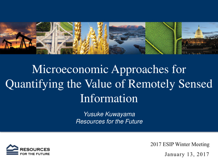 microeconomic approaches for