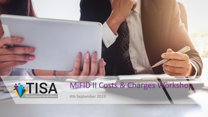 mifid ii costs charges workshop