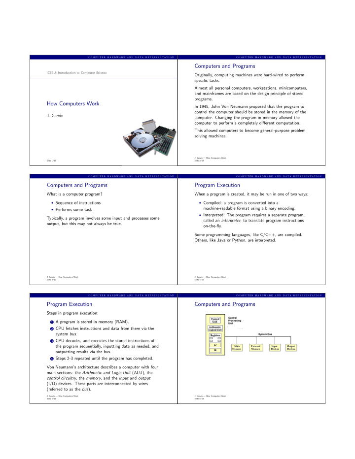 computers and programs