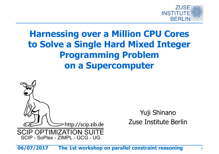 harnessing over a million cpu cores to solve a single