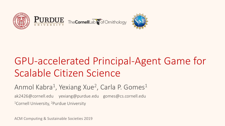 gpu accelerated principal agent game for