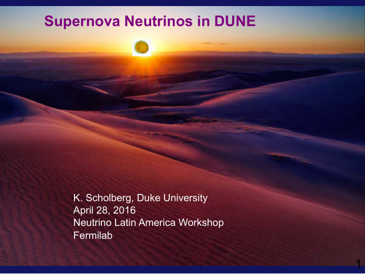 supernova neutrinos in dune