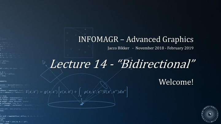 lecture 14 bidirectional