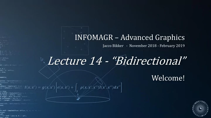 lecture 14 bidirectional