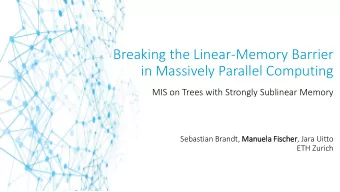 Breaking the Linear-Memory Barrier  in Massively Parallel Computing  MIS on Trees with Strongly