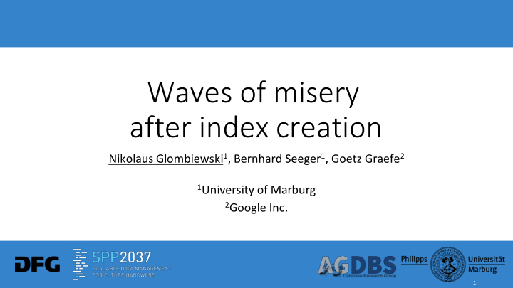 after index creation