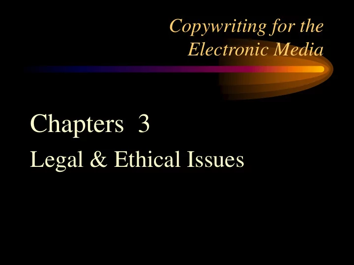 chapters 3