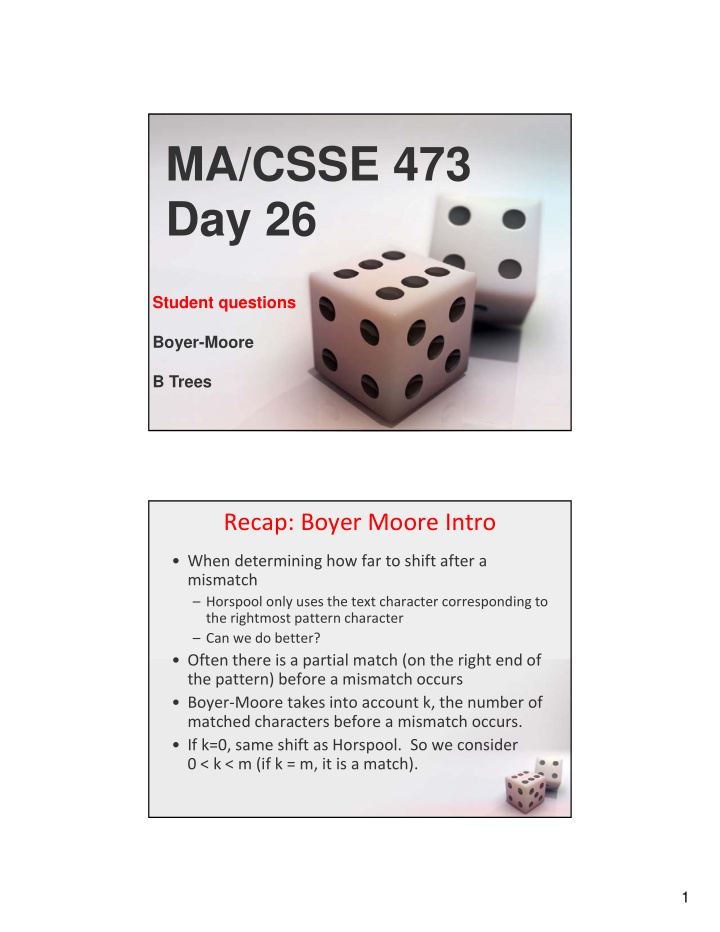 ma csse 473 day 26