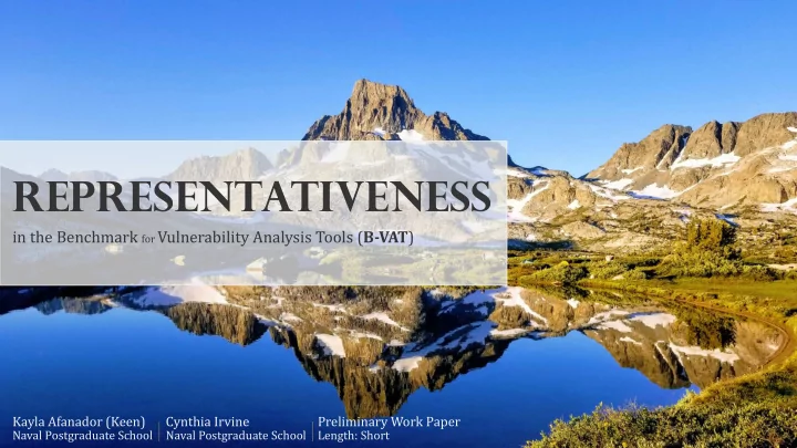 representativeness
