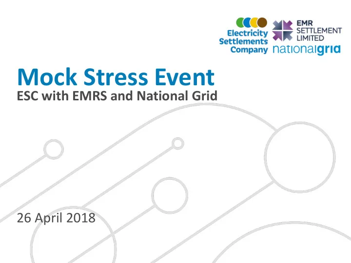 mock stress event