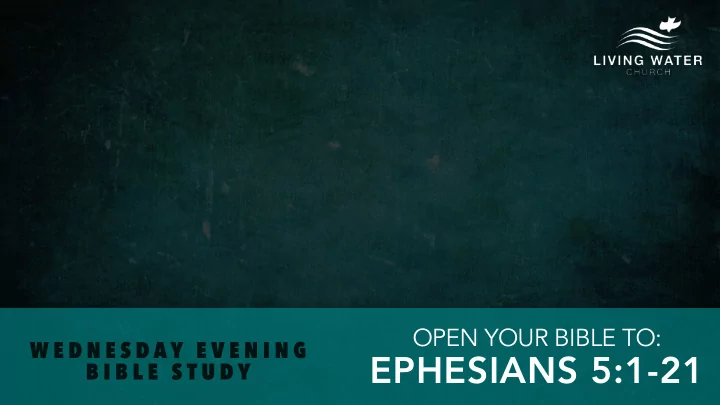 ephesians 5 1 21