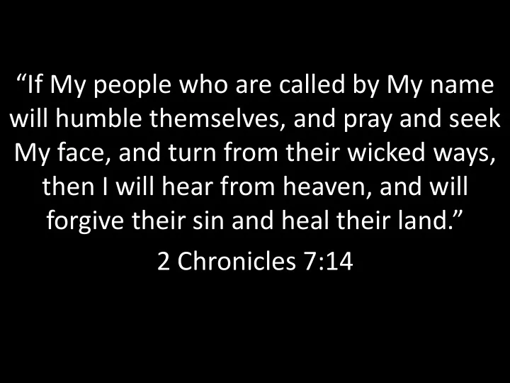 if my people who are called by my name