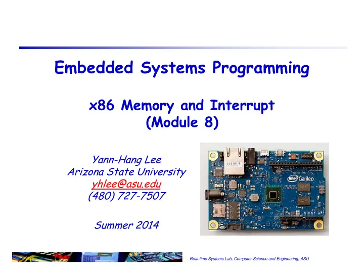 embedded systems programming