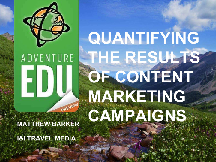 quantifying the results of content