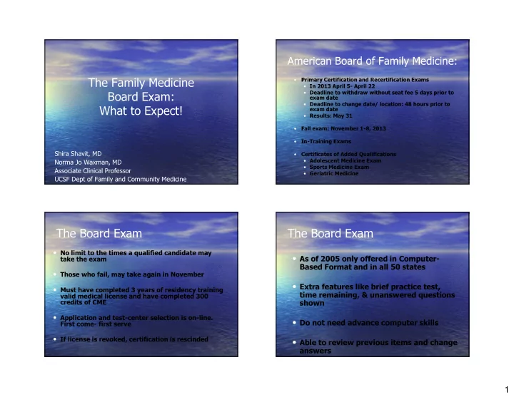 the family medicine