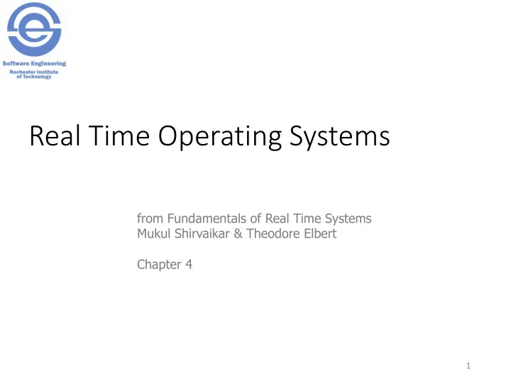 real time operating systems