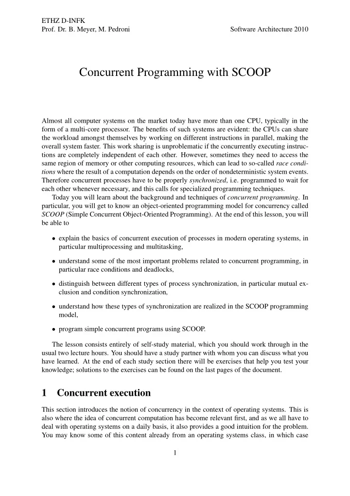 concurrent programming with scoop