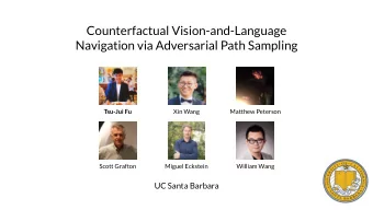 Counterfactual Vision-and-Language  Navigation via Adversarial Path Sampling  Tsu-Jui Fu  Xin Wang