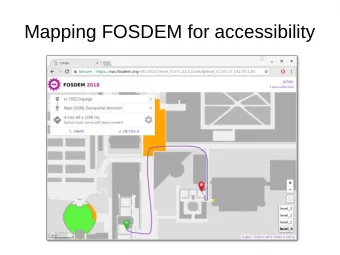 Mapping FOSDEM for accessibility  The team  Laura  https://codingcatgirl.de/  Created