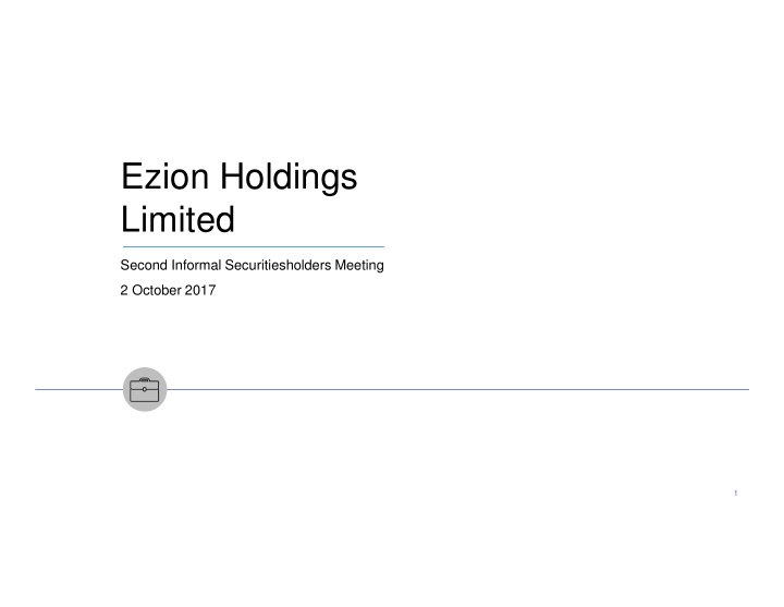 ezion holdings limited