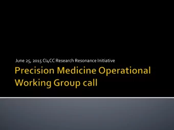 June  25,  2015  CI4CC  Research  Resonance  Initiative    Defining