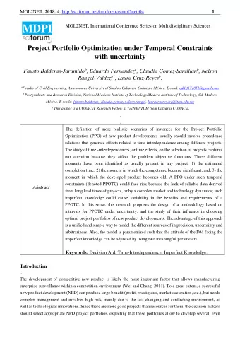 MOL2NET, 2018 , 4, http://sciforum.net/conference/mol2net-04  2  many, attractive and successful