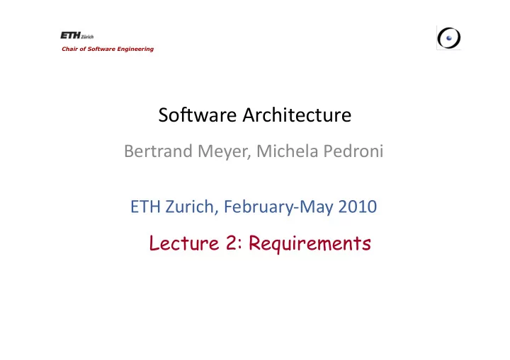 so ware architecture