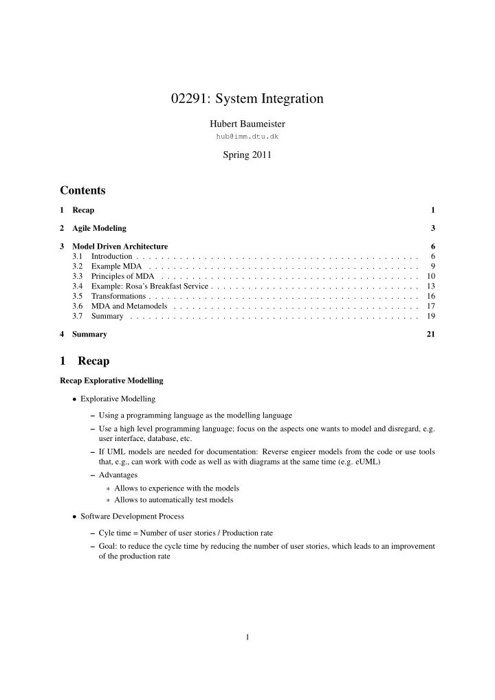 02291 system integration