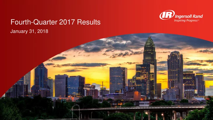 fourth quarter 2017 results