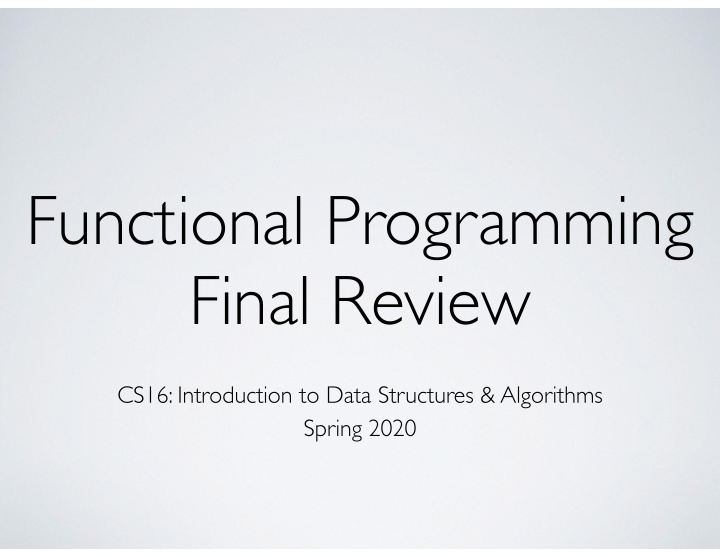 functional programming final review