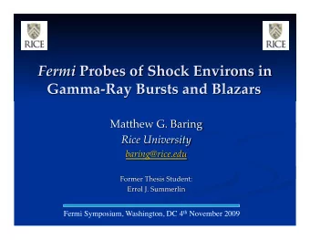 Fermi Symposium, Washington, DC 4 th November 2009 Abdo et al. (2009) z=0.116 HBLs vs. FSRQs;