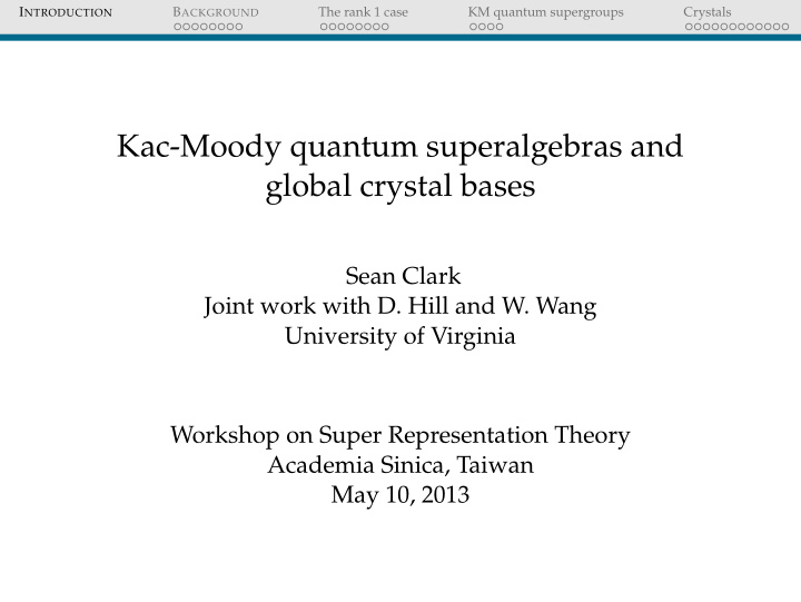 kac moody quantum superalgebras and global crystal bases