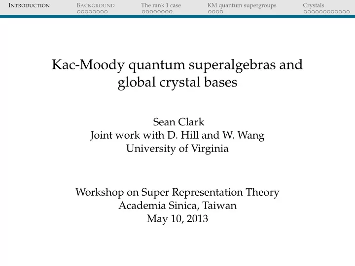 kac moody quantum superalgebras and global crystal bases