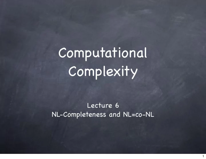 computational complexity