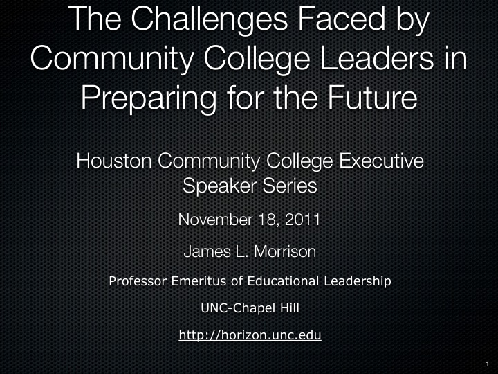the challenges faced by community college leaders in