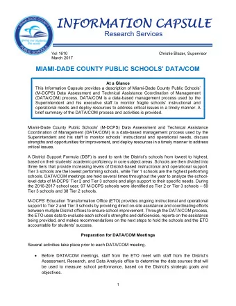 INFORMATION CAPSULE  INFORMATION CAPSULE  Research Services  Vol 1610  Christie Blazer, Supervisor