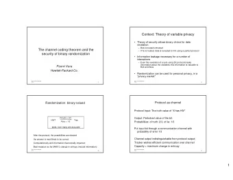 1          Attacks on randomization -  Error  repeating the question   An attack: