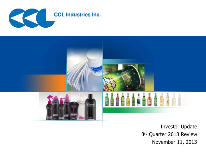 ccl industries inc ccl industries inc