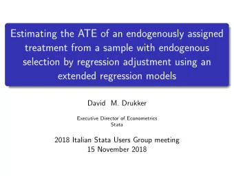 Estimating the ATE of an endogenously assigned  treatment from a sample with endogenous  selection